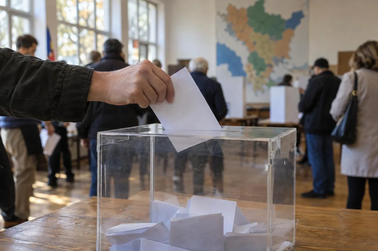 KI-generiertes Symbolbild: Anonyme Hände werfen einen Stimmzettel in eine transparente Wahlurne.